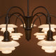  Louis Poulsen PH 1/1 Chandelier Centenary Edition 9-arm illuminated, detail shot 2