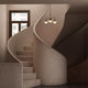Louis Poulsen PH 1/1 Chandelier Centenary Edition 3-arm in a Venice hall
