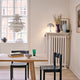 Louis Poulsen PH Snowball Pendant Light in White — detail, light off