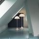 Louis Poulsen Panthella 400 Floor Lamp V3 in Opal White — lifestyle, Schnack House, with Panthella 500 Floor Lamp