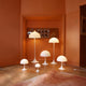 Louis Poulsen Panthella lighting family in Opal White — lifestyle, VP Suite