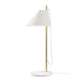 Louis Poulsen YUH Table Lamp in White / Brass — packshot