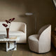 Audo Wing Floor Lamp with Androgyne Lounge Table, Tearoom Lounge Chair and Tearoom Sofa — lifestyle