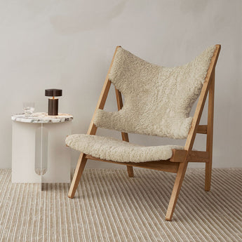 Audo Knitting Lounge Chair Sheepskin