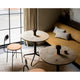 Audo Eave Dining Sofa — studio, with Afteroom Chair, Column Table Lamp, Column Table