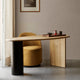 Audo The Eclipse Desk in Natural Oak — lifestyle, with Audo Tearoom Side Chair