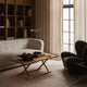 Audo The Tired Man Lounge Chair with Vilhelm Sofa and Wing Floor Lamp – lifestyle