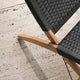 Carl Hansen MG501 Cuba Chair Outdoor in Teak, Charcoal — lifestyle, detail