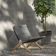 Carl Hansen MG501 Cuba Chair Outdoor in Teak, Charcoal — lifestyle