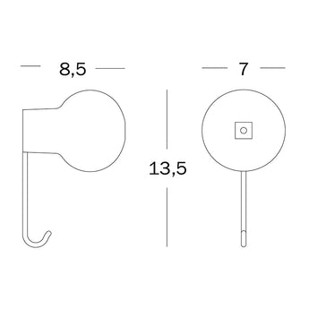 Magis Globo Wall Hook White - Outlet