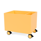 Montana Colour Box II in Acacia with castors — packshot