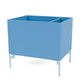 Montana Colour Box II in Azure with Flint legs — packshot