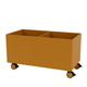 Montana Colour Box III in Amber with castors — packshot