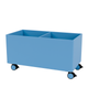Montana Colour Box III in Azure with castors — packshot