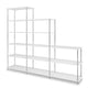 Montana Free 542000 in New White with Chrome columns — packshot