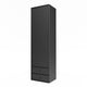 Montana ATTIRE I Wardrobe Anthracite lacquer wall-mounted perspective