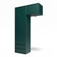 Montana ATTIRE II Wardrobe Suspension Rail Wall Hung Black Jade perspective view