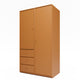 Montana ATTIRE III Wardrobe Amber lacquer plinth 3cm perspective