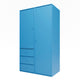 Montana ATTIRE III Wardrobe Azure lacquer wall-mounted perspective