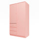 Montana ATTIRE III Wardrobe Ruby lacquer plinth 7cm perspective