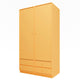 Montana ATTIRE IV Wardrobe Acacia lacquer 7cm plinth perspective