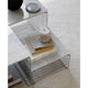 Montana Panton Wire Combination 04 Chrome with white marble tops - lifestyle, detail