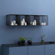 Montana Panton Wire Combination 07 Black with glass inlay shelves - lifestyle