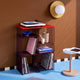 Montana Panton Wire Unit in Black Red D34.8cm — lifestyle, with Rosehip top panel
