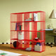 Montana Panton Wire Unit in Rosehip D34.8cm — lifestyle, with Rosehip inlay shelf