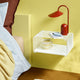 Montana Panton Wire Half Height Unit D25.7cm Snow with white shelf — lifestyle