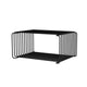 Montana Panton Wire Half Height Unit D25.7cm Black — packshot
