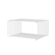 Montana Panton Wire Half Height Unit D25.7cm Snow — packshot