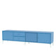 Montana Selection Octave VIII TV Bench in Azure with flint legs — packshot