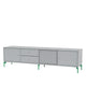 Montana Selection Octave VIII TV Bench in Fjord with parsley legs — packshot