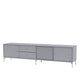 Montana Selection Octave VIII TV Bench in Graphic with chrome legs — packshot