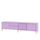 Montana Selection Octave VIII TV Bench in Iris with rosehip legs — packshot
