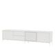 Montana Selection Octave VIII TV Bench in White with snow legs — packshot