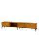 Montana Selection Octave VII TV Bench in Amber with black legs — packshot