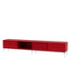 Montana Selection Octave VII TV Bench in Beetroot with flint legs — packshot