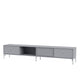 Montana Selection Octave VII TV Bench in Graphic with chrome legs — packshot