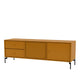 Montana Selection Octave VI TV Bench in Amber with black legs — packshot