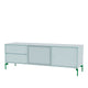 Montana Selection Octave VI TV Bench in Flint with parsley legs — packshot