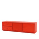 Montana Selection Octave VI TV Bench in Rosehip with 3cm plinth — packshot