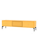 Montana Selection Octave V TV Bench in Acacia with black legs — packshot