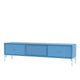 Montana Selection Octave V TV Bench in Azure with flint legs — packshot