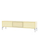 Montana Selection Octave V TV Bench in Camomile with chrome legs — packshot