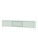 Montana Selection Octave V TV Bench in Mist with snow legs — packshot