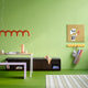 Montana Coat Racks 6 Hooks in Rhubarb — lifestyle