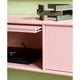 Montana Selection Octave V TV Bench in Ruby — lifestyle, detail