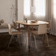 Carl Hansen OW224I Extension Leaf in Oak Oil — lifestyle, with OW224 Rungstedlund and PK1 chairs